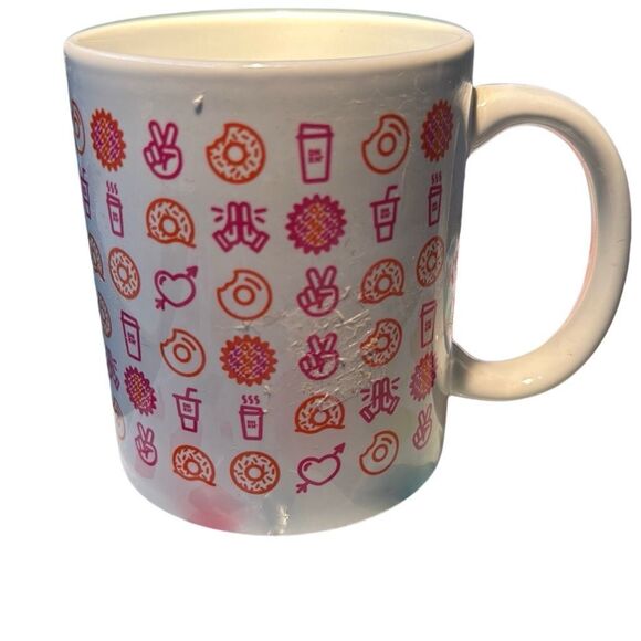 Dunkin’ Donuts Holiday 2019 Limited Edition Coffee Mug Ceramic 12oz Cup White or - Picture 1 of 7